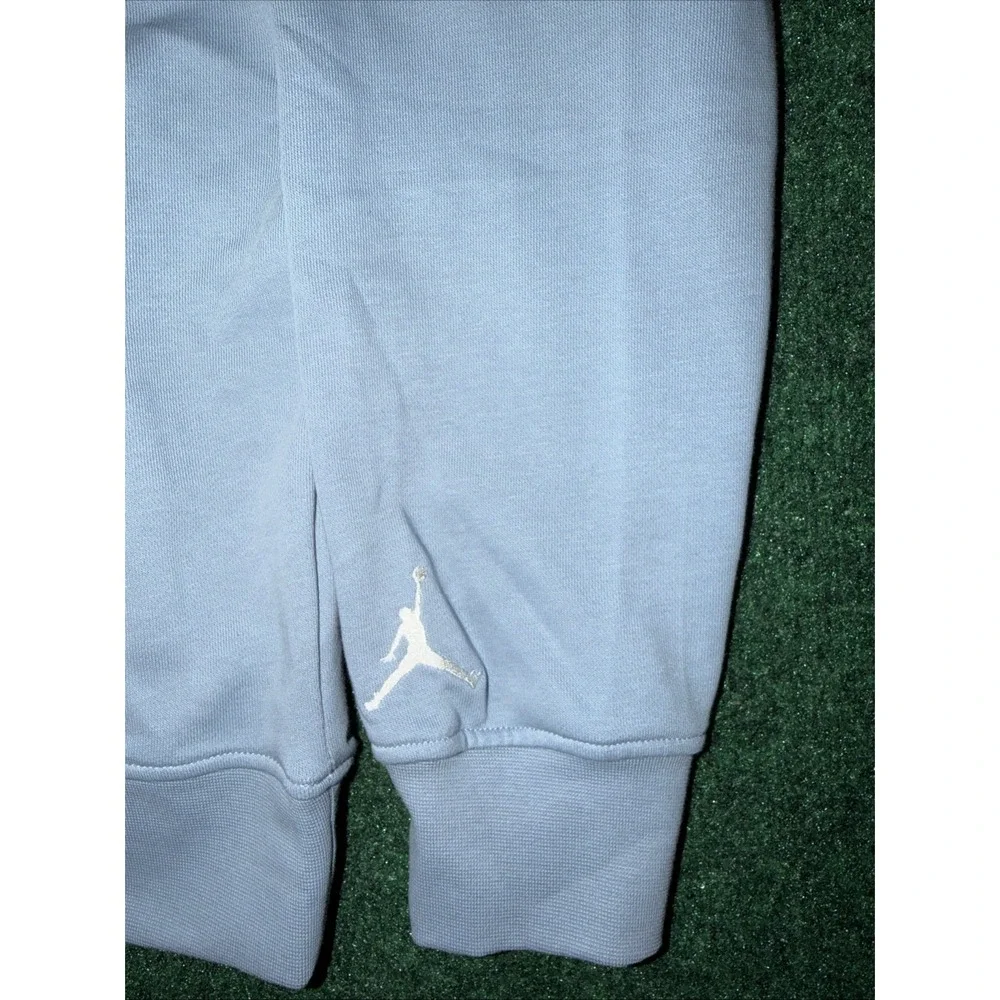 Jordan Flight MVP Fleece Pullover Hoodie Men's Size Large Light Blue Fit Like XL